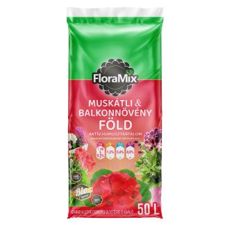 FloraMix Muskátli & Balkonnövény Föld 50L